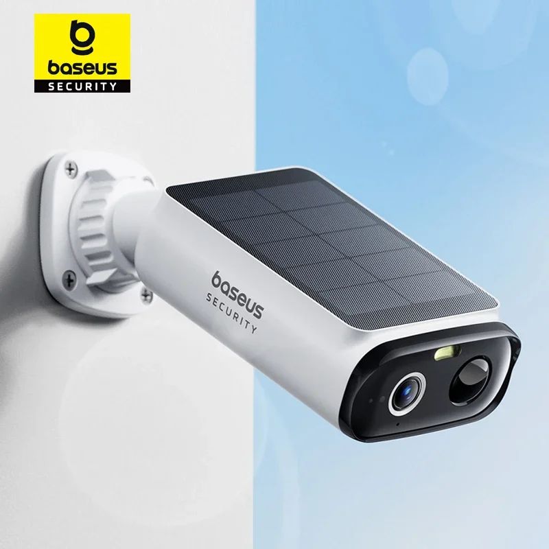 베이스어스 시큐리티 S1 라이트 솔라 보안 카메라 무선 야외 카메라 연속 전원 2K 해상도 135 ° FOV IP67 와이파이 카메라 상품 이미지 1