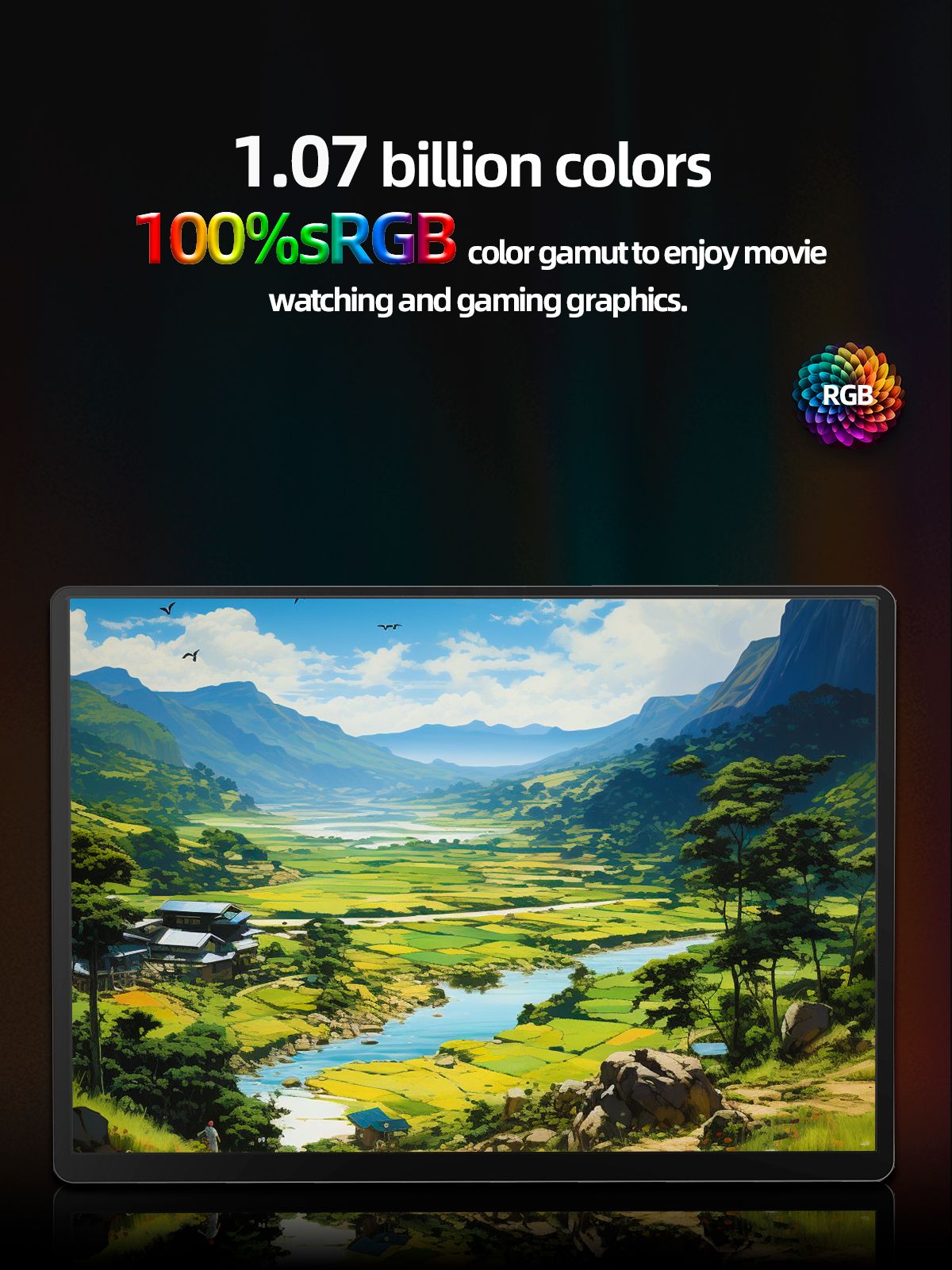 ZSUS 2160*1440 노트북 XBox PS4 / 5 스위치 TV 박스 휴대 전화 PC 확장 모바일 용 14 인치 2K 휴대용 모니터 60HZ 상품 이미지 4