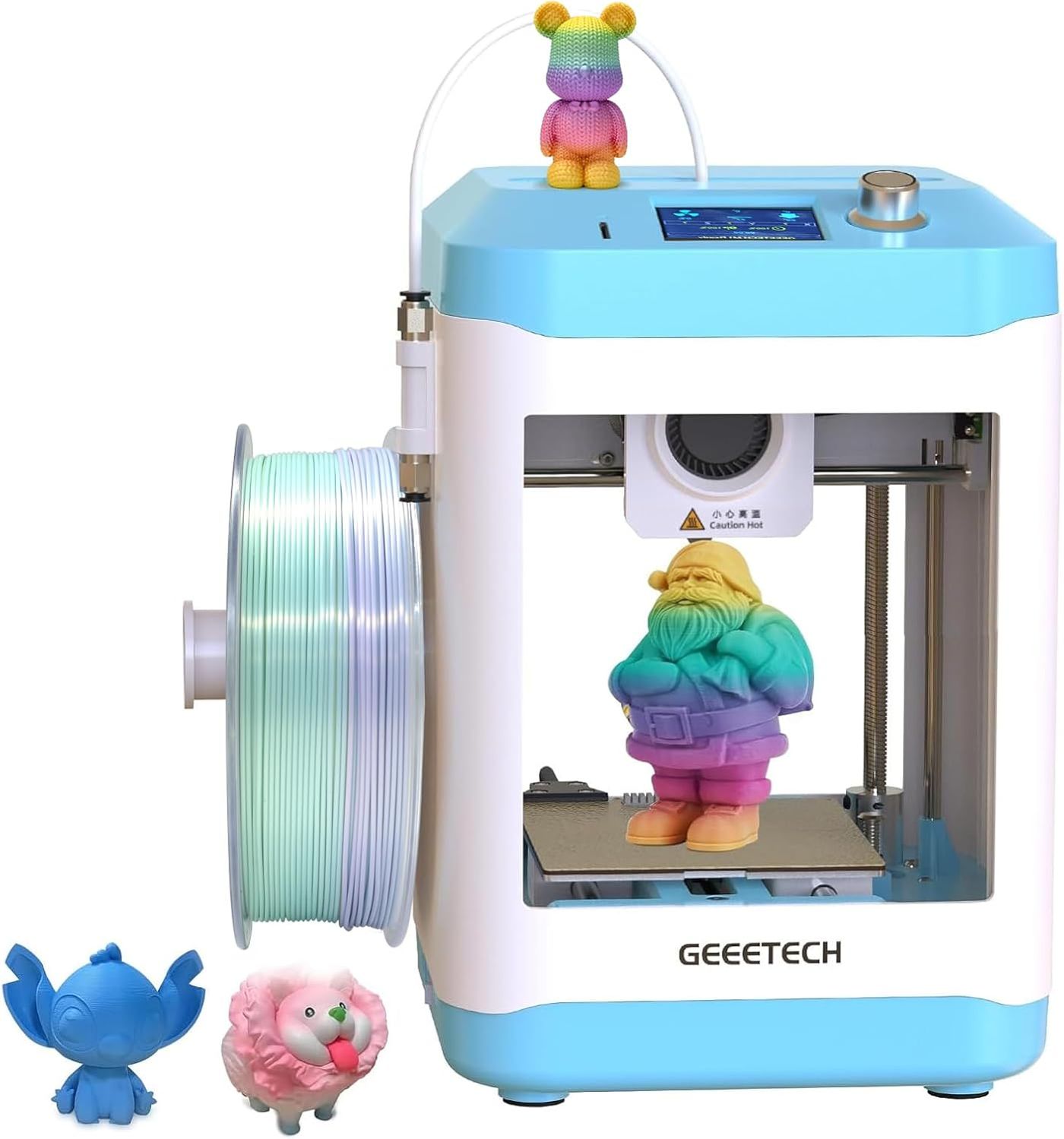 어린이와 초보자를 위한 Geeetech M1 3D 프린터, 자동 레벨링, 고속 및 완전 오픈 소스를 갖춘 미니 3D 프린터 상품 이미지 1