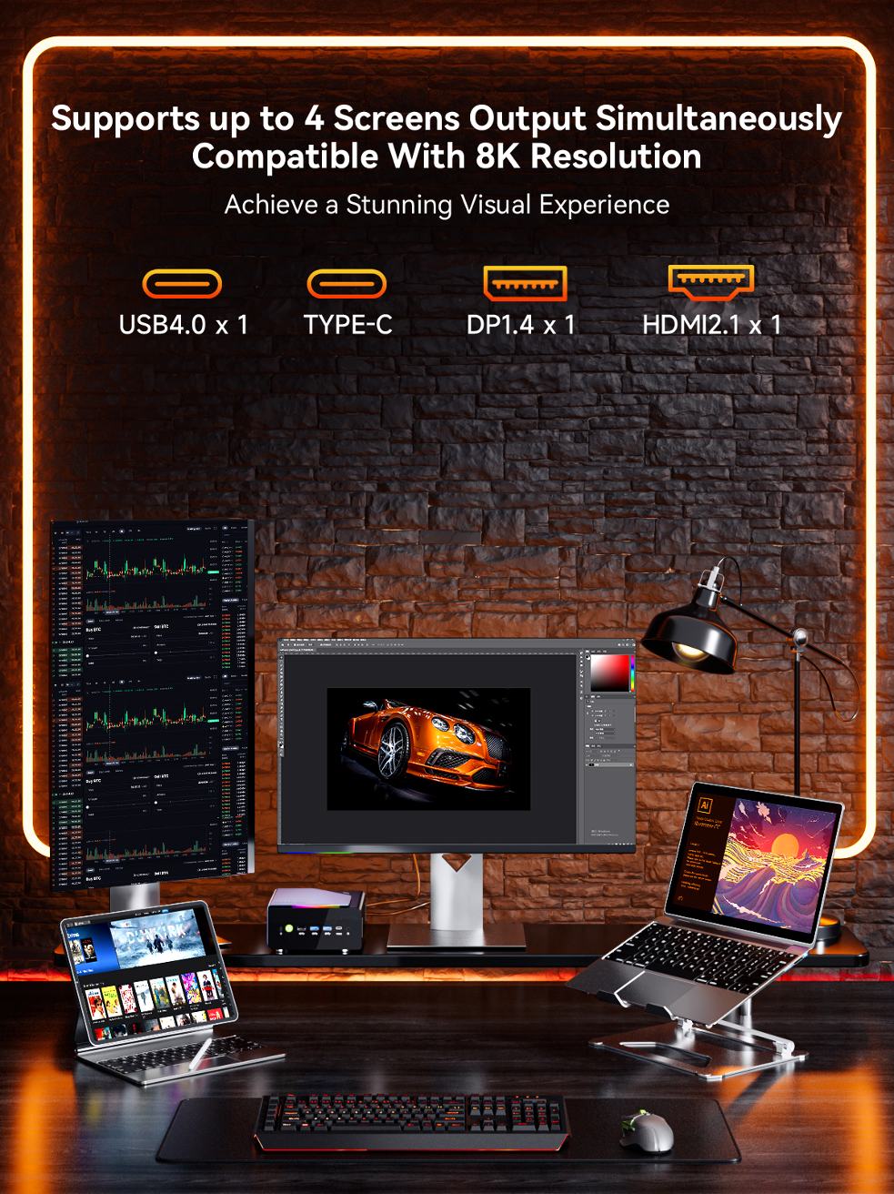 GMKtec K12 미니 PC AMD 라이젠 ™   7H 255 듀얼 DDR5 5600MT/s 3개 SSD PCIe4.0 WiFi 6 BT 5.2 듀얼 2.5G LAN OCulink 데스크탑 컴퓨터 상품 이미지 5