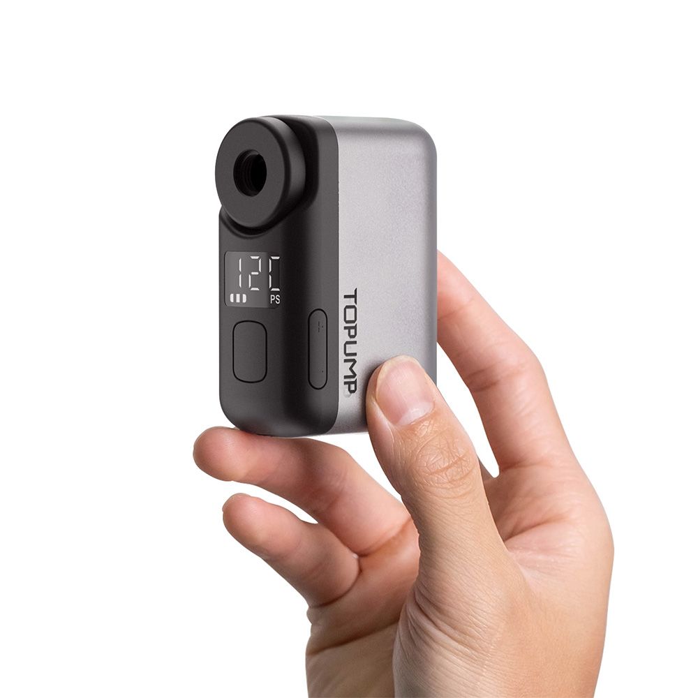 TOPUMP TB2 PRO 자전거 무선 타이어 팽창기 용 미니 휴대용 전기 펌프 120PSI 최대 450mAh 배터리 (화면 고속 충전 포함) 상품 이미지 2
