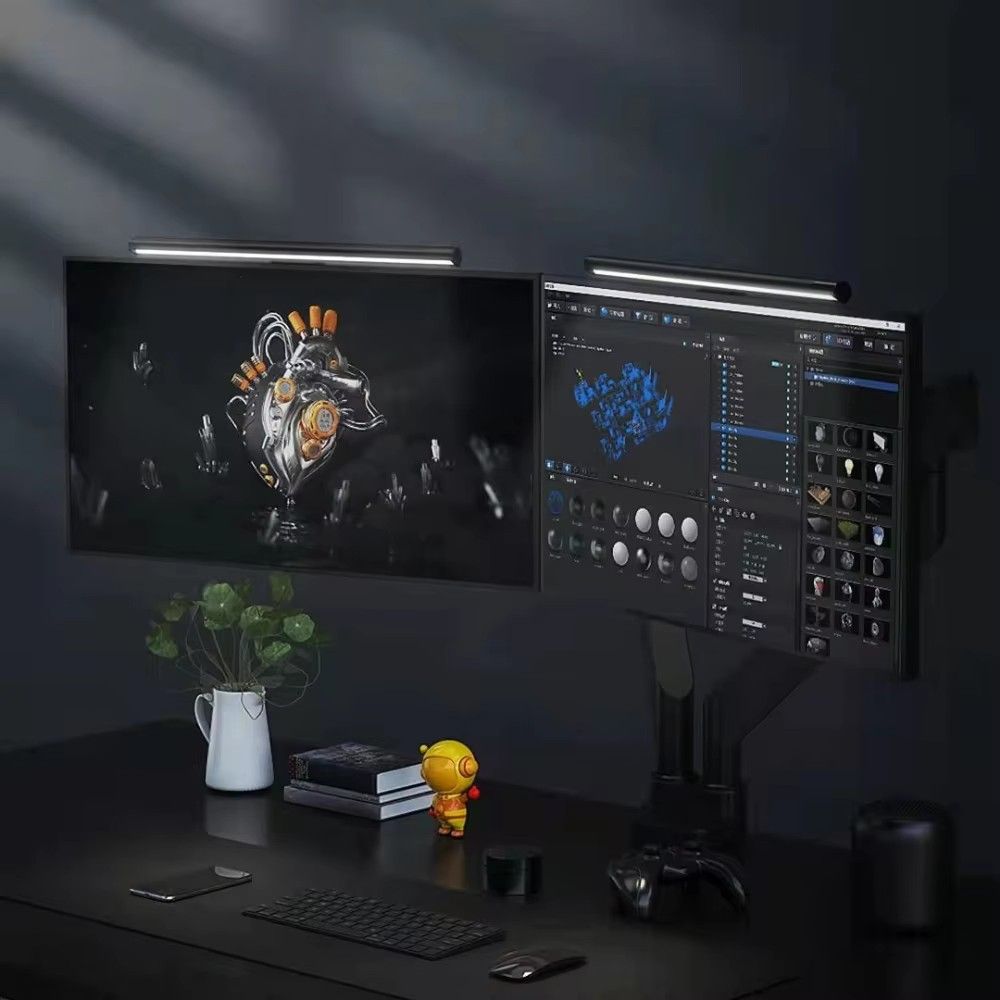 LYMAX M2/M2Plus 데스크 램프 스크린 바 디스플레이 행잉 라이트 눈 보호 PC 컴퓨터 모니터 라이트 바 무선 리모컨 상품 이미지 2